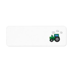Etiqueta Tractor verde