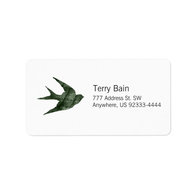 Etiqueta Tragar (estilo Letterpress) (Frente)