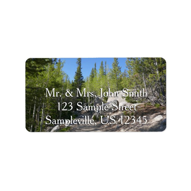 Etiqueta Trail to Alberta Falls (Frente)