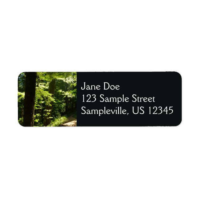 Etiqueta Trayecto de cataratas plateadas (Frente)