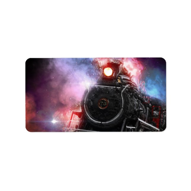 Etiqueta Tren de mercancías en llamas (Frente)