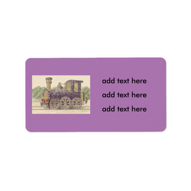 Etiqueta Tren Flor Daisy Heart (Frente)