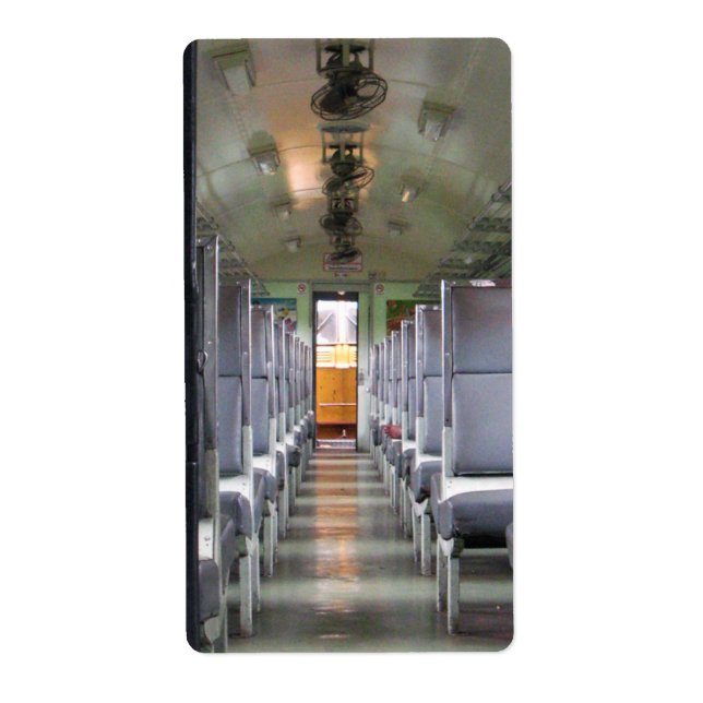 Etiqueta Tren Transporte Tailandia ... Viajes del Sudeste A (Frente)