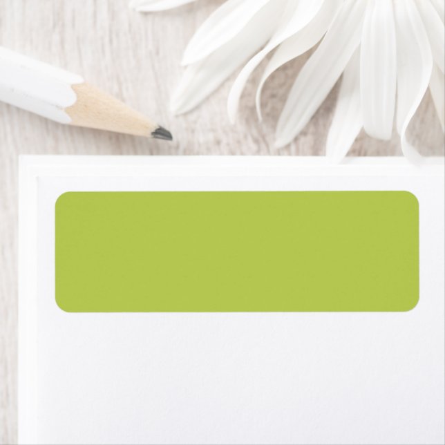 Etiqueta Trendy Soft Chartreuse Address Labels (In situ)