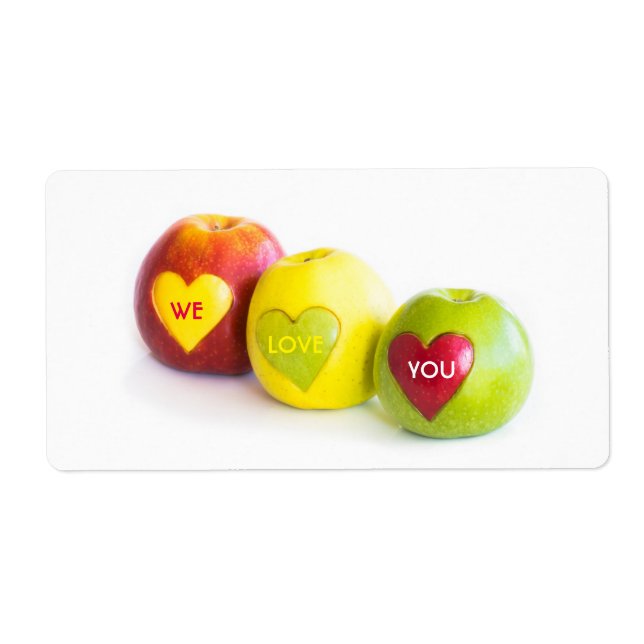 Etiqueta Tres manzanas (Frente)