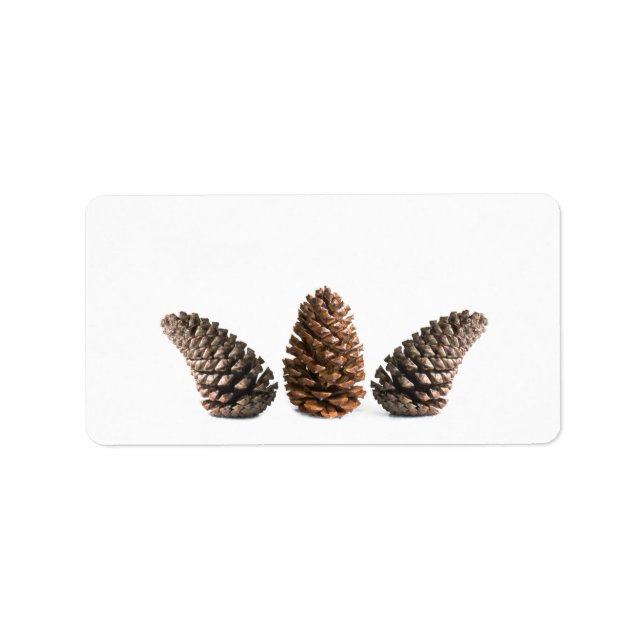 Etiqueta Tres pinecones (Frente)