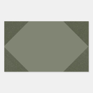 Etiqueta Triangular de Musgo Elegante Verde