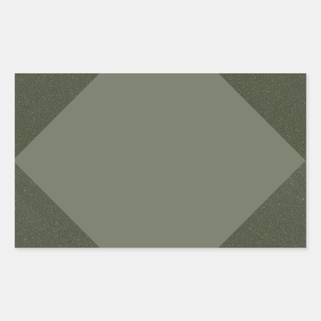Etiqueta Triangular de Musgo Elegante Verde (Anverso)