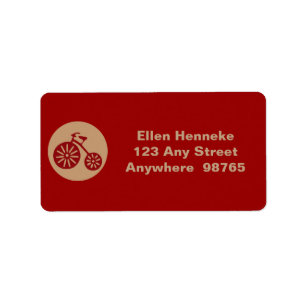 Etiqueta Triciclo rojo