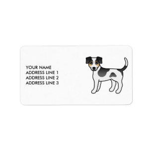 Etiqueta Tricolor Danish-Swedish Farmdog & Texto