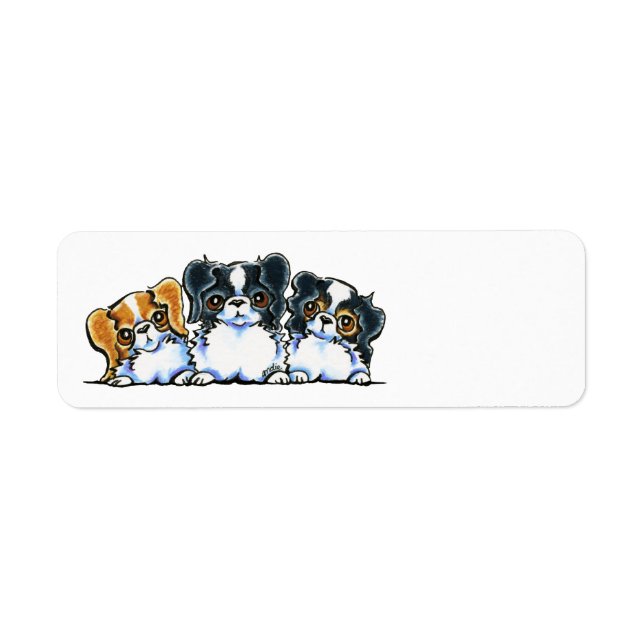 Etiqueta Triple barbilla japonesa (Frente)