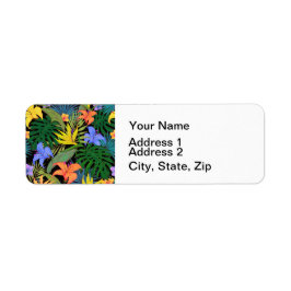 Etiqueta Tropical Hawaii Aloha Flower Graphic