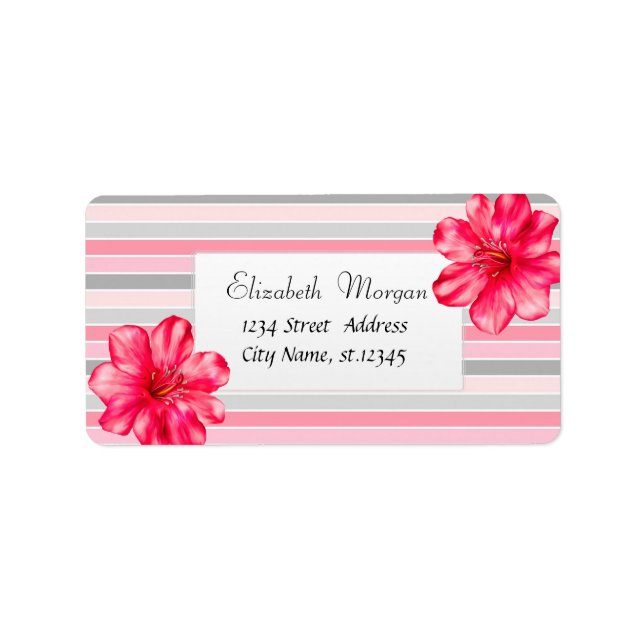 Etiqueta Tropical Moderno, Banda Hibiscus (Frente)