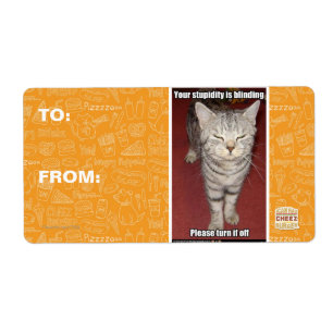 Etiqueta Tu estupidez es cegadora 2