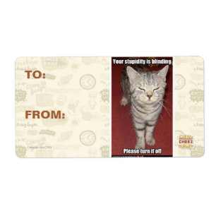 Etiqueta Tu estupidez es cegadora 2