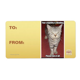 Etiqueta Tu estupidez es cegadora 2