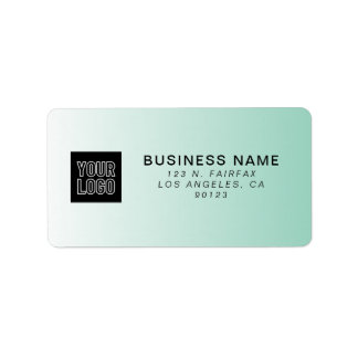 Etiqueta Tu Logotipo | Gradiente Verde Moderno Dirección de