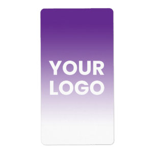 Etiqueta Tu logotipo y gradiente de color de fondo editable
