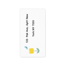 Etiqueta tulip flowers butterfly 