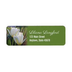 Etiqueta Tulipanes de la primavera