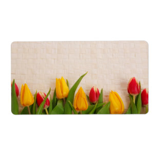 Etiqueta Tulipanes de la primavera