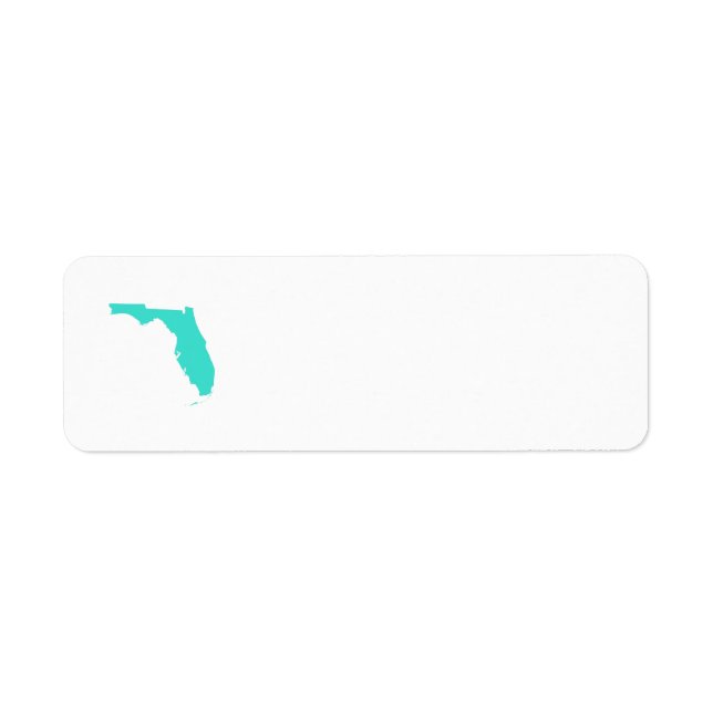 Etiqueta Turquesa Florida (Frente)