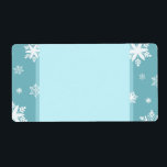 Etiqueta Turquoise Snowflakes Christmas Labels<br><div class="desc">Christmas address labels in stylish teal blue and white modern snowflakes pattern,  the perfect addition to your Christmas card envelopes. Add your address or other information with your home printer.</div>