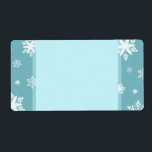 Etiqueta Turquoise Snowflakes Christmas Labels<br><div class="desc">Christmas address labels in stylish teal blue and white modern snowflakes pattern,  the perfect addition to your Christmas card envelopes. Add your address or other information with your home printer.</div>