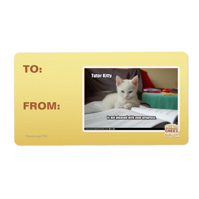 Etiqueta Tutor Kitty (Frente)