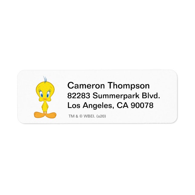 Etiqueta TWEETY™ | Pajarito Inocente (Frente)
