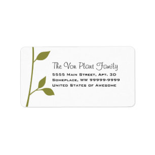 Etiqueta Twig y Leaf