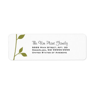 Etiqueta Twig y Leaf