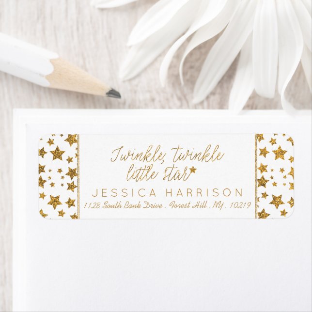 Etiqueta Twink, Twinkle Little Star Baby Shower (In situ)