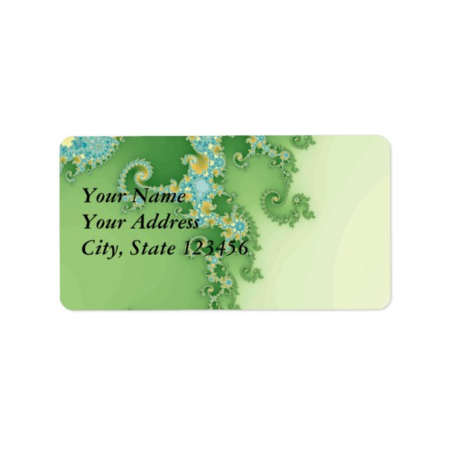 Etiqueta Twirligig - Fractal (Frente)