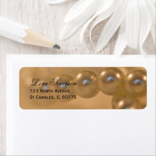 Etiqueta Twisted Pearls Return Address