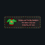 Etiqueta Ugly Sweater Christmas Return Address<br><div class="desc">These funny and festive address labels are a perfect addition to your Ugly Sweater theme Christmas party invitations.  Customize with your name and address!</div>