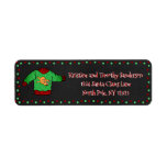 Etiqueta Ugly Sweater Christmas Return Address<br><div class="desc">These funny and festive address labels are a perfect addition to your Ugly Sweater theme Christmas party invitations.  Customize with your name and address!</div>