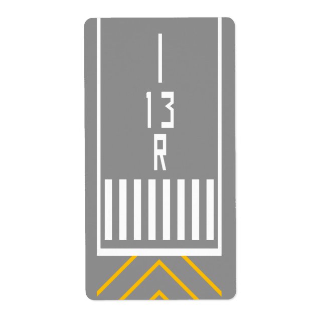 Etiqueta Umbral RWY 13R (Frente)