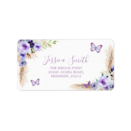 Etiqueta Un año mariposa flauta flauta 1er cumpleaños