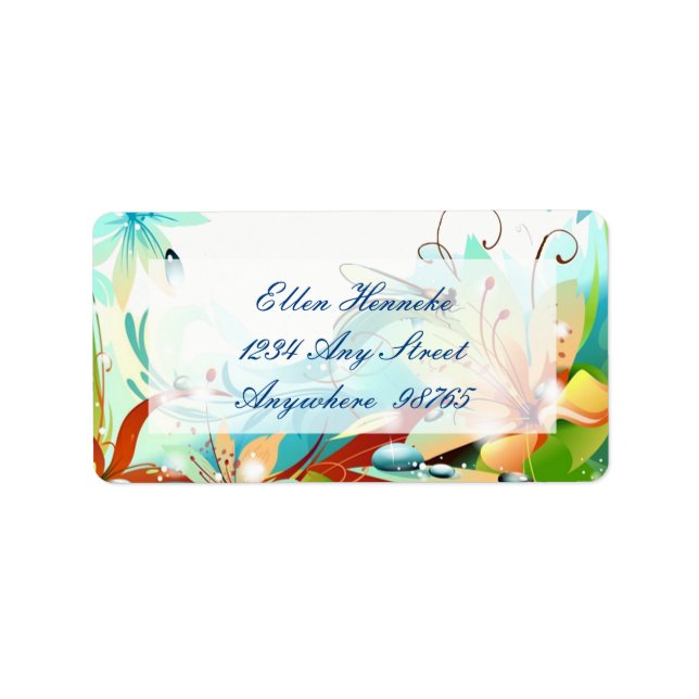 Etiqueta Un cumpleaños muy feliz (Frente)