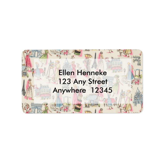 Etiqueta Un día en París (Frente)