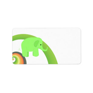 Etiqueta Un elefante Personalizado