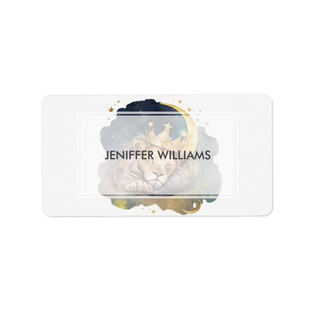 Etiqueta Un León Que Dormía En La Luna (Frente)