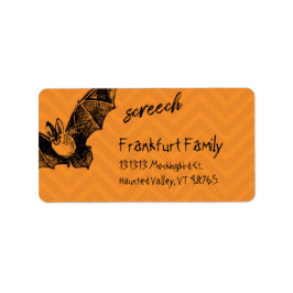 Etiqueta Un murciélago grita en esta Halloween