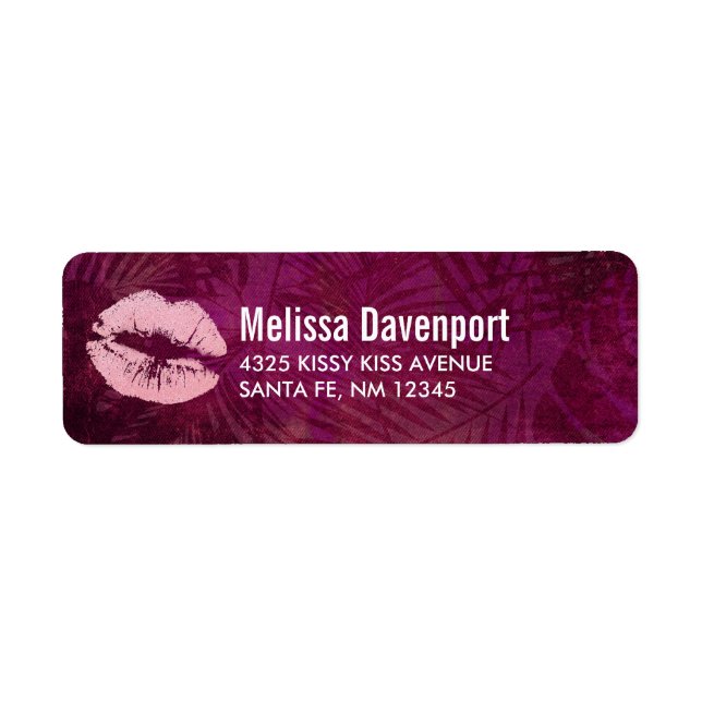 Etiqueta Un Purpurina rosado sexy levanta glamuroso (Frente)