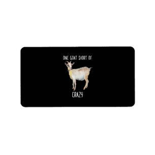 Etiqueta Una Cabra Corta De Crazy Grasa