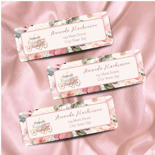 Etiqueta Una vez la Princesa Rosa Baby Shower
