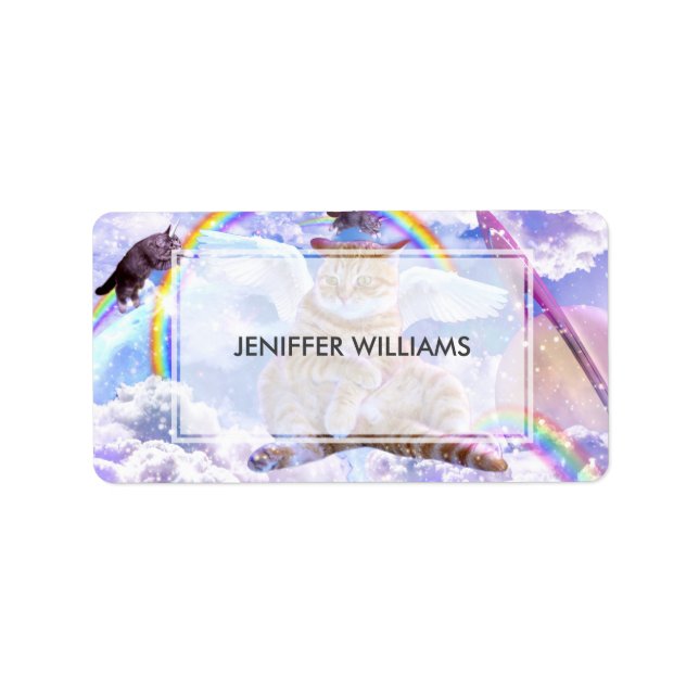 Etiqueta Unicorn - Caticorn (Frente)