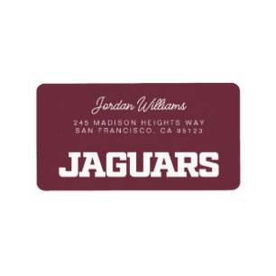 Etiqueta Universidad A&M de Texas-San Antonio Jaguars