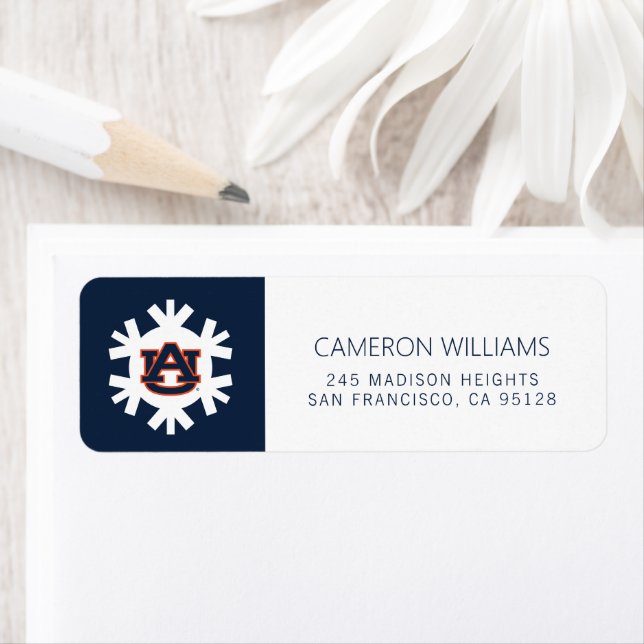 Etiqueta Universidad Auburn | Patrón de vacaciones (In situ)